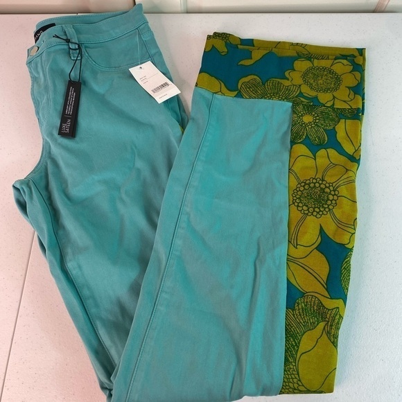 Reworked Vintage Fabric Designer Denim Flares - Picture 4 of 6